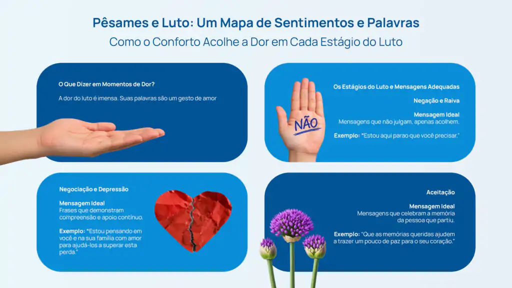 Pêsames e Luto Um Mapa de Sentimentos e Palavras