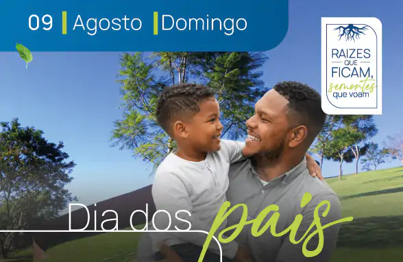 Arte pagina eventos Dia dos Pais 2026